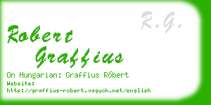 robert graffius business card